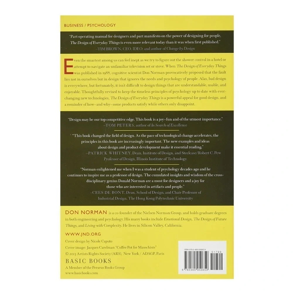 The Design of Everyday Things Paperback Book by Don Norman